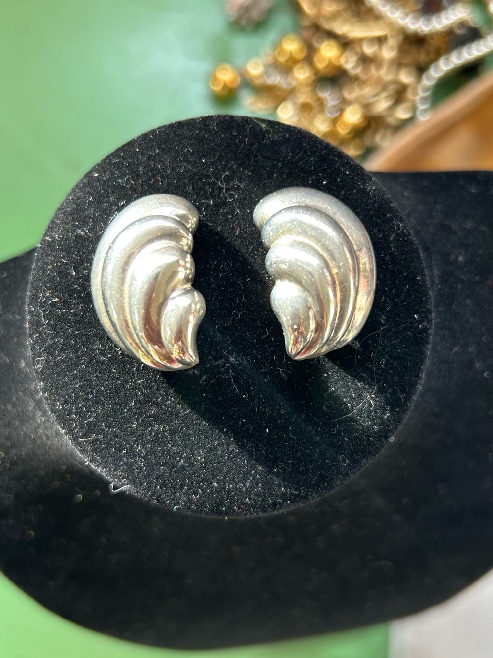 Erwin Pearl Silver-Tone Wave Clip Earrings